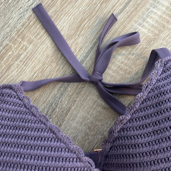38DD Purple Swim Bikini Top - Picture 3 of 6